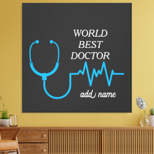 Impressão Em Tela Melhor Médico de Todos os Tempos Apreciação Melhor