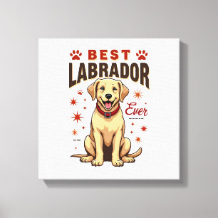 Impressão Em Tela Melhor Pai de Labrador de Todos os Tempos Vintage 