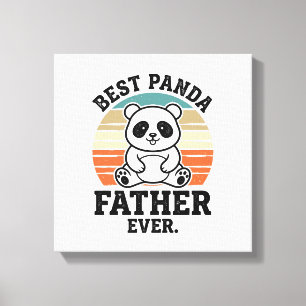 Impressão Em Tela Melhor Pai Panda de Todos os Tempos Camisa Vintage
