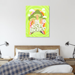Impressão Em Tela Melhora   Boas Vibes e Groovy se sentem personaliz