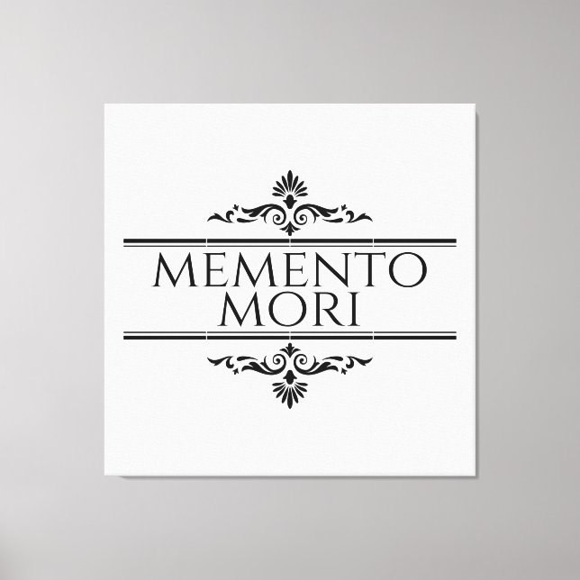 Impressão Em Tela Memento Mori (Frente)