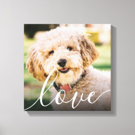 Impressão Em Tela Memorial de Foto de Amor de Estimação de Roteiro S