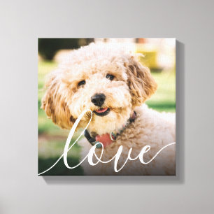 Impressão Em Tela Memorial de Foto de Amor de Estimação de Roteiro S