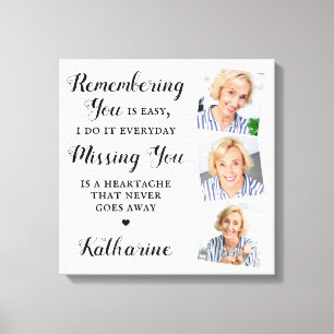 Impressão Em Tela Memorial Keepsawn Memória Foto Personalizada 