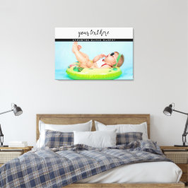 Impressão Em Tela Memórias personalizadas de amor e nome do bebê fot