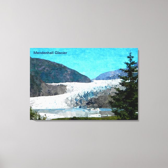 Impressão Em Tela Mendenhall Glacier (Frente)