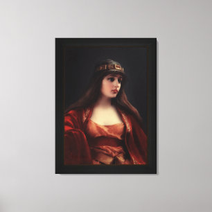 Impressão Em Tela Menina beduína de Luis Ricardo Falero