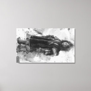 Impressão Em Tela Menina Eskimo em um Parka em Nome, Alaska