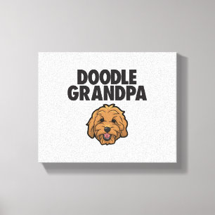 Impressão Em Tela Mens Goldendoodle Avô Doodle Papa Goldene