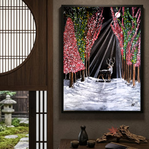 Impressão Em Tela Mensageiro Sagrado de Nara Pintura por Alfred Fox