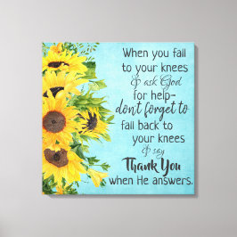 Impressão Em Tela Mensagem de citação cristã inspiradora