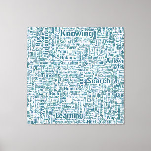 Impressão Em Tela Mensagem de MothssTexte Motif do Apêndice de Pergu