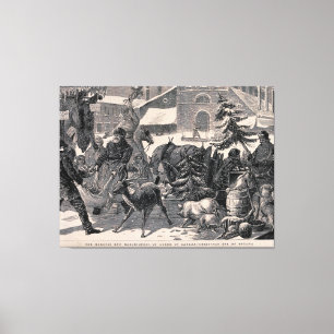 Impressão Em Tela Mercado de Ottawa Canada Vintage na Rua Eve de Nat