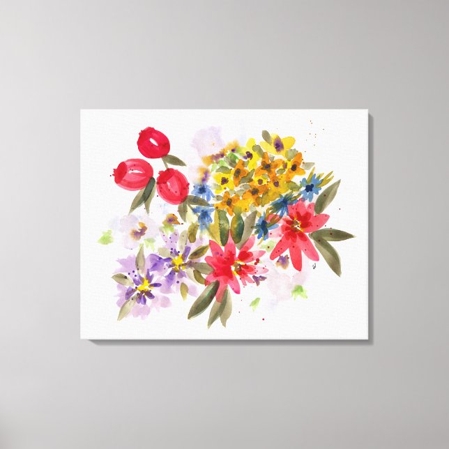 Impressão Em Tela Mercado dos agricultores Buquê 1 (Frente)