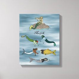 Impressão Em Tela Merfolk