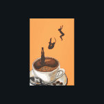 Impressão Em Tela Mergulho no Café Lover Pop Art Trabalho de arte La<br><div class="desc">Café Lover Mergulhando Pop Trabalho de arte de Arte Laranja Canvas Imprimir um presente perfeito para qualquer amante de café. Legal estilo de arte Pop de laranja, Impressão, o trabalho de arte perfeito para inspirar a imaginação.</div>
