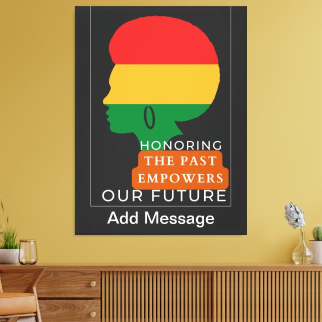 Impressão Em Tela Mês da História Negra (Insitu(Sala de estar))