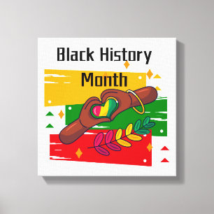 Impressão Em Tela Mês da História Negra Celebrando o Levantamento Ju