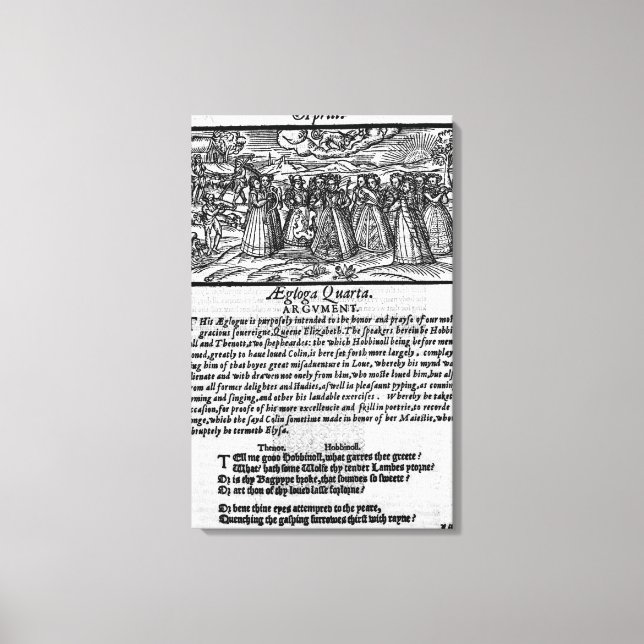 Impressão Em Tela Mês de abril, de "ShepHeardes Calender" (Frente)