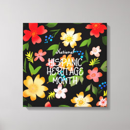 Impressão Em Tela MÊS DO PATRIMÔNIO HISPÂNICO Nacional