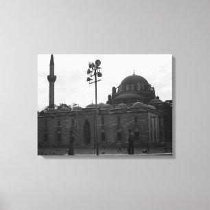 Impressão Em Tela Mesquita Vintage Turkey Istanbul Beyazit camii