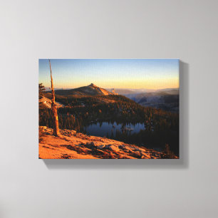 Impressão Em Tela Metade das nuvens descem ao pôr do sol - Yosemite