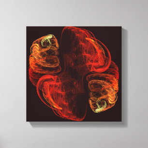 Impressão Em Tela Metamorfose Abstrato Art Preto e Branco