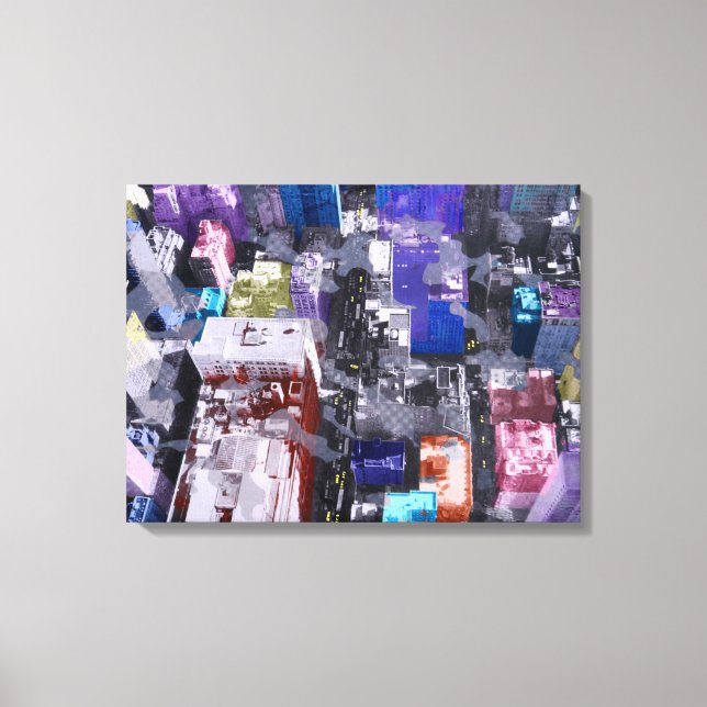 Impressão Em Tela Metropolis VIIII (Frente)