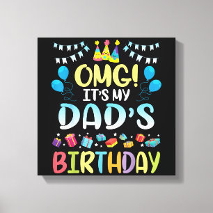 Impressão Em Tela Meu Pai de aniversário está feliz comigo, seu pai