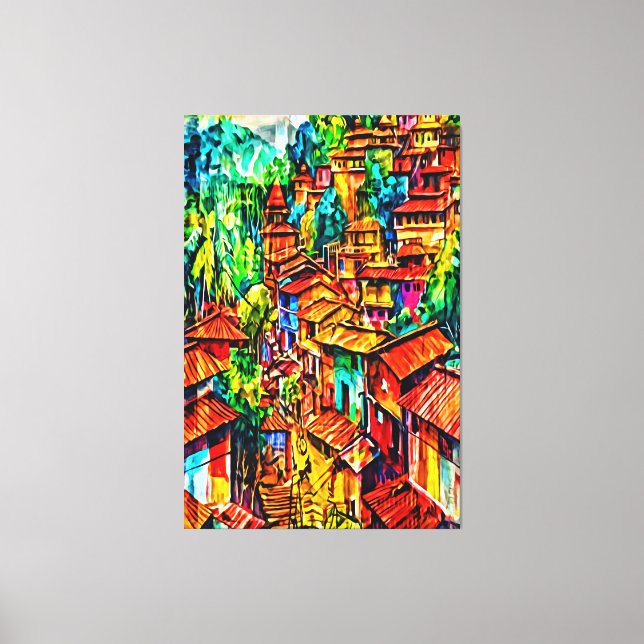 Impressão Em Tela Meu pincel de arte digital (Frente)