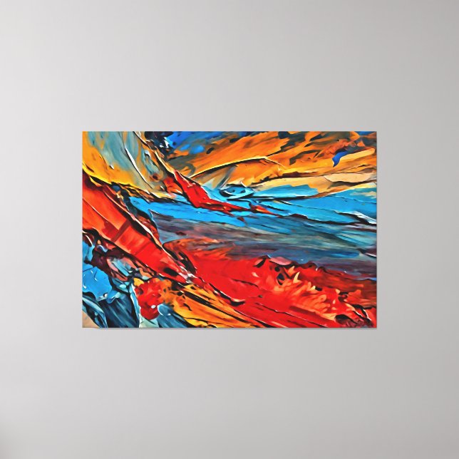 Impressão Em Tela Meu pincel de arte digital (Frente)