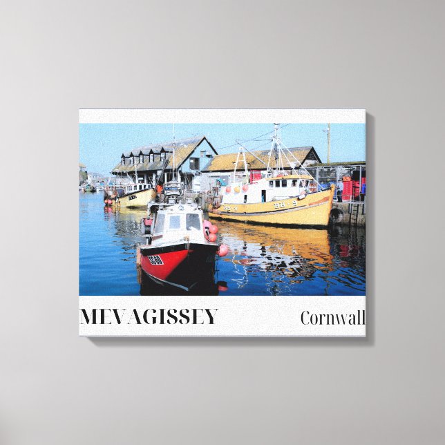 Impressão Em Tela Mevagissey, Cornwall (Frente)