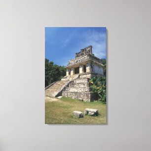 Impressão Em Tela México, província de Chiapas, Palenque. Templo do