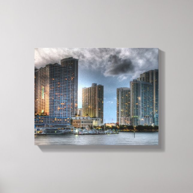 Impressão Em Tela Miami, Florida (Frente)