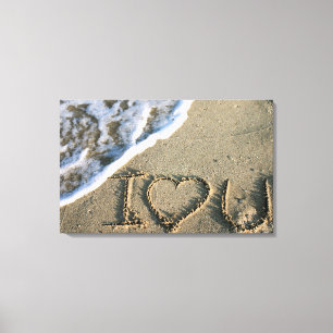 Impressão Em Tela Miami, Flórida, EUA. Eu te amo