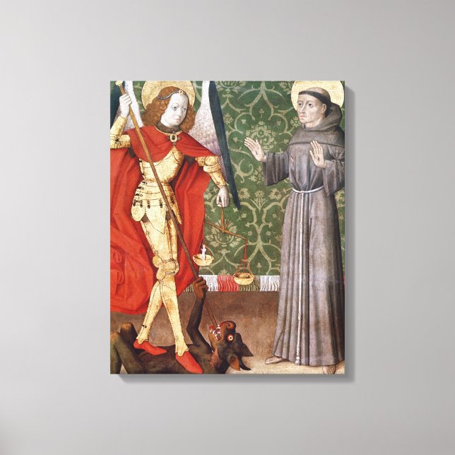 Impressão Em Tela Michael e Rua Francis de Assisi, c.1480 (Frente)