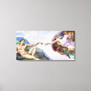 Impressão Em Tela Michelangelo - Criação de Adão Isolado