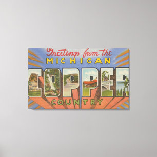 Impressão Em Tela Michigan (condado de cobre) - grandes cenas da