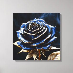 Impressão Em Tela Midnight Bloom Rose