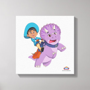 Impressão Em Tela Miguel e Tango Dino Ranch