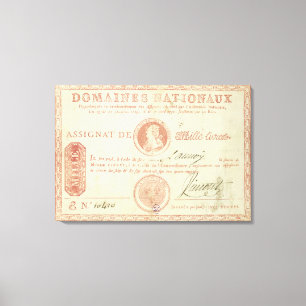 Impressão Em Tela Mil cédulas do livre com Louis XVI