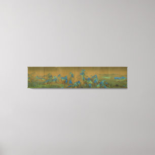 Impressão Em Tela Mil Li do rio e das montanhas Wang Ximeng