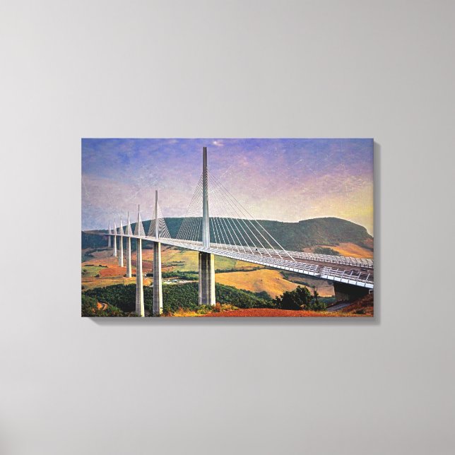 Impressão Em Tela Millau Viaduct, França (Frente)