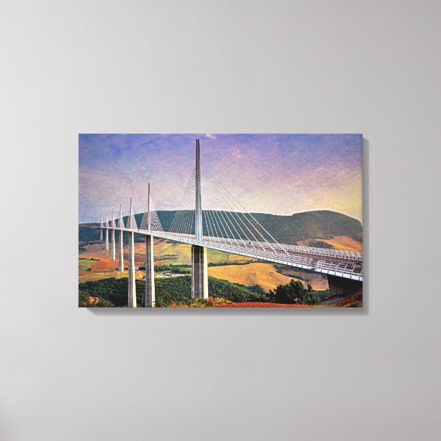 Impressão Em Tela Millau Viaduct, França (Frente)