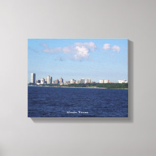 Impressão Em Tela Milwaukee Skyline - tela impressa