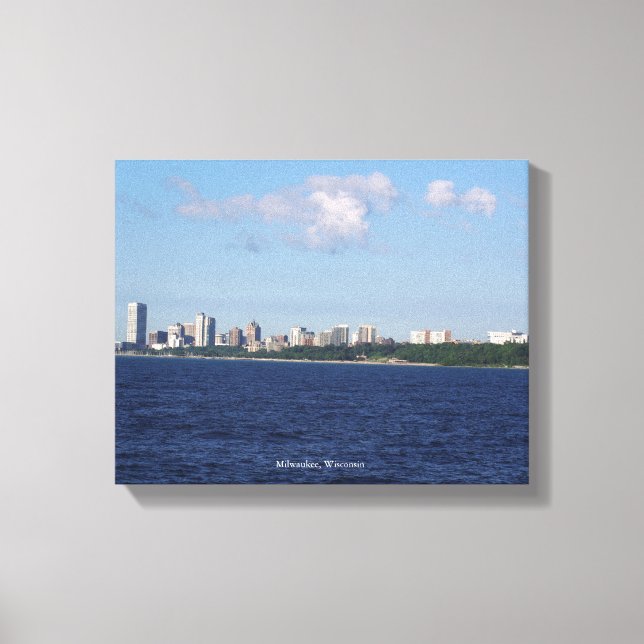 Impressão Em Tela Milwaukee Skyline - tela impressa (Frente)