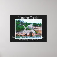 Miners Castle Margem do Lago Superior Nacional