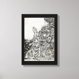 Impressão Em Tela Minha cidade foi levada pelo fogo até o mar. tela