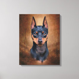 Impressão Em Tela Miniatura Pinscher