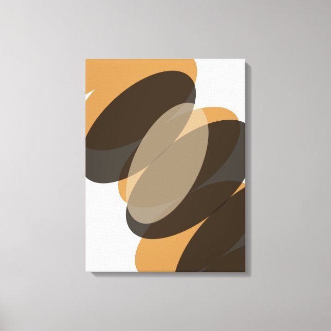 Impressão Em Tela Minimalist abstract geometric shapes contemporary  (Frente)